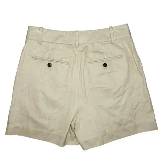 NWT Madewell The Drapey Twill Pleated Short Size 4